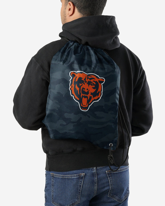 Chicago Bears Big Logo Camo Drawstring Backpack FOCO - FOCO.com