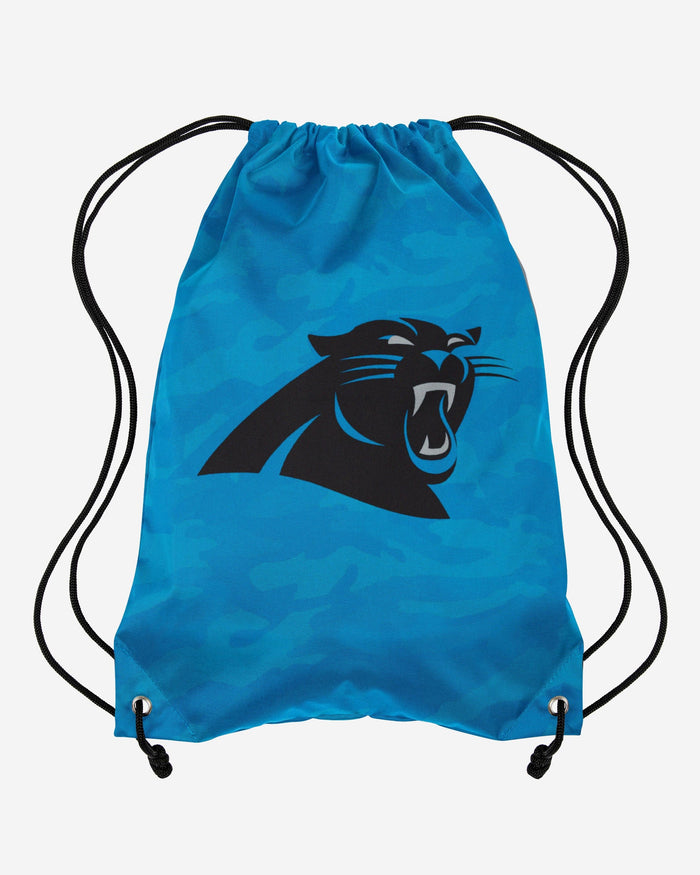 Carolina Panthers Big Logo Camo Drawstring Backpack FOCO - FOCO.com