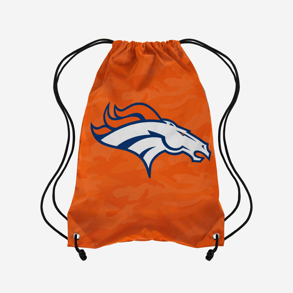 Denver Broncos Big Logo Camo Drawstring Backpack FOCO - FOCO.com