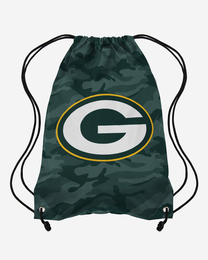 Green Bay Packers Big Logo Camo Drawstring Backpack FOCO - FOCO.com