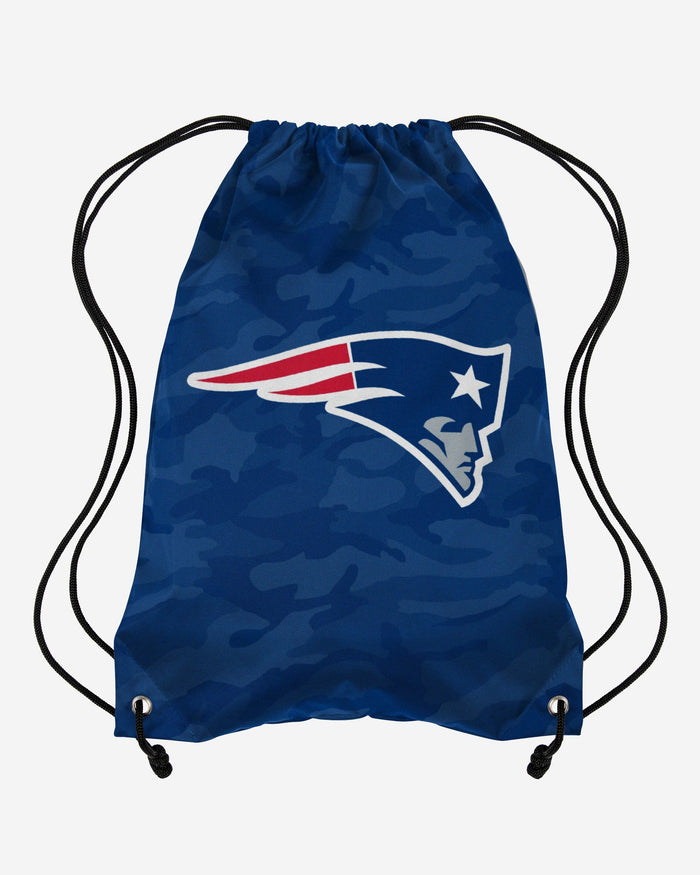 New England Patriots Big Logo Camo Drawstring Backpack FOCO - FOCO.com