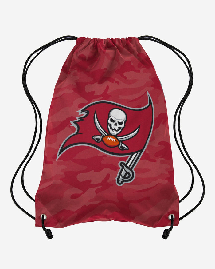 Tampa Bay Buccaneers Big Logo Camo Drawstring Backpack FOCO - FOCO.com