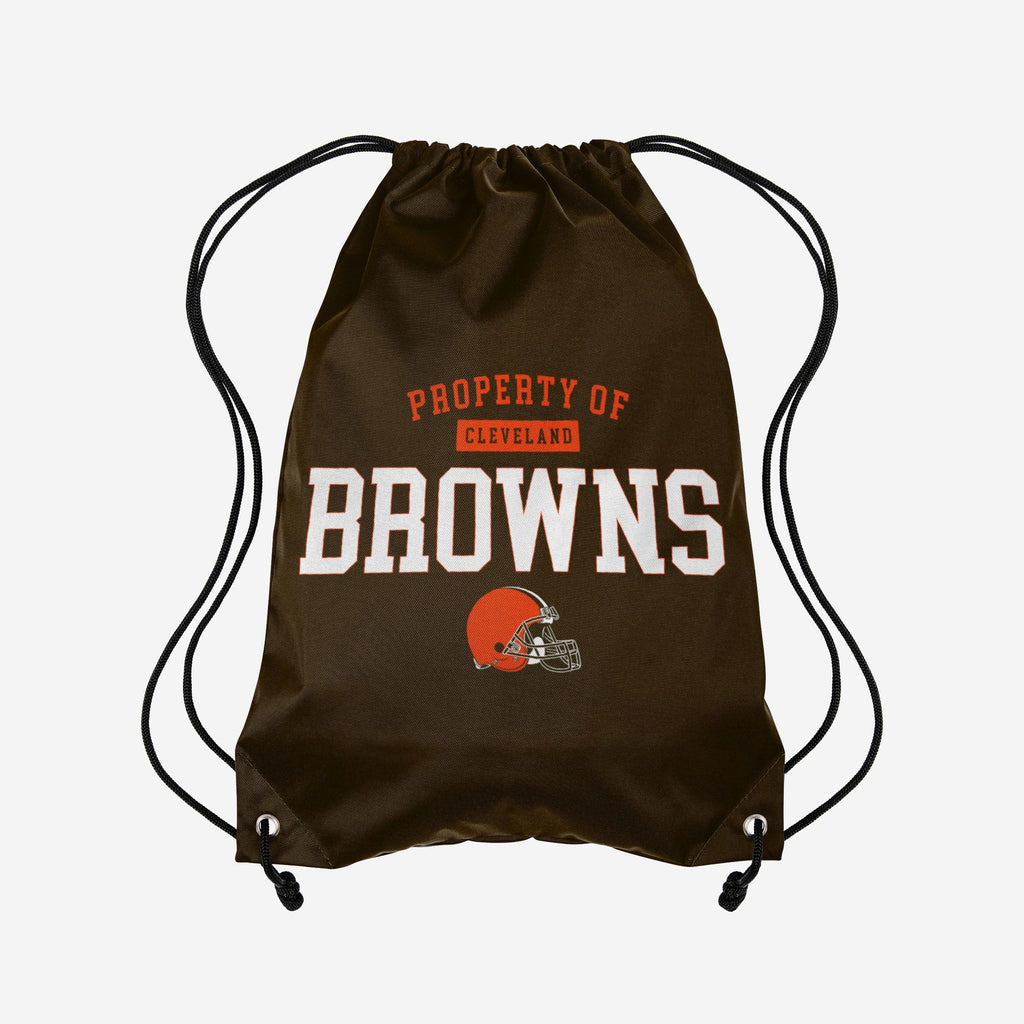 Cleveland Browns Property Of Drawstring Backpack FOCO - FOCO.com
