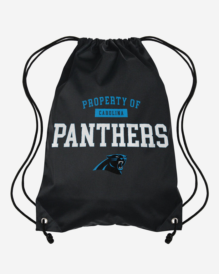 Carolina Panthers Property Of Drawstring Backpack FOCO - FOCO.com