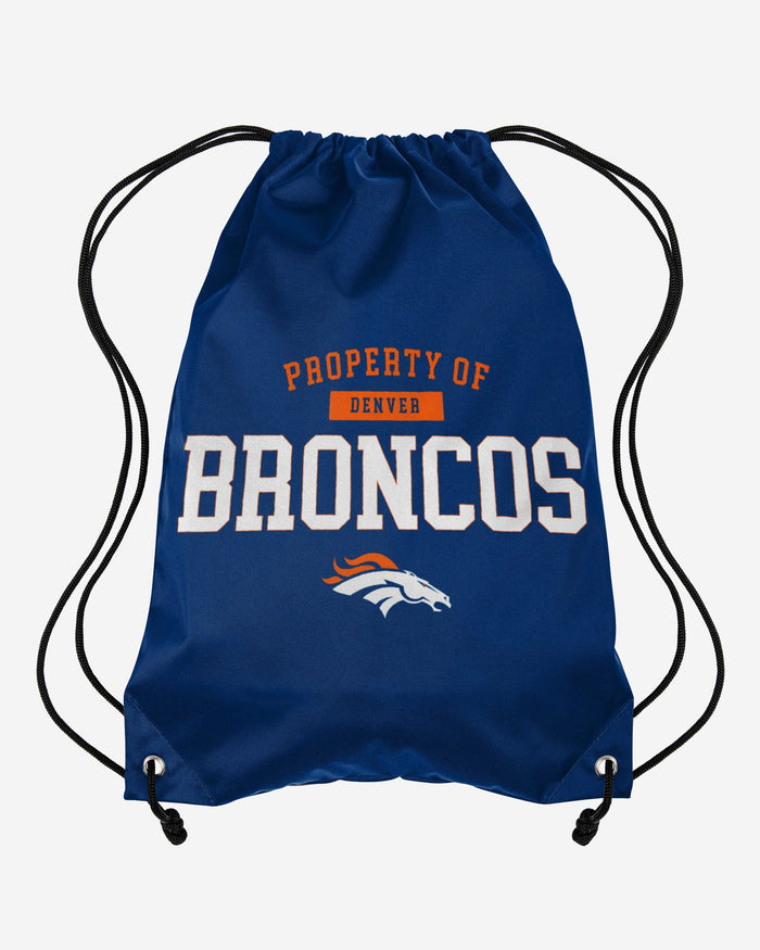 Denver Broncos Property Of Drawstring Backpack FOCO - FOCO.com