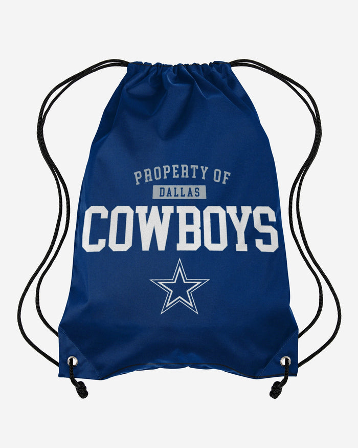 Dallas Cowboys Property Of Drawstring Backpack FOCO - FOCO.com