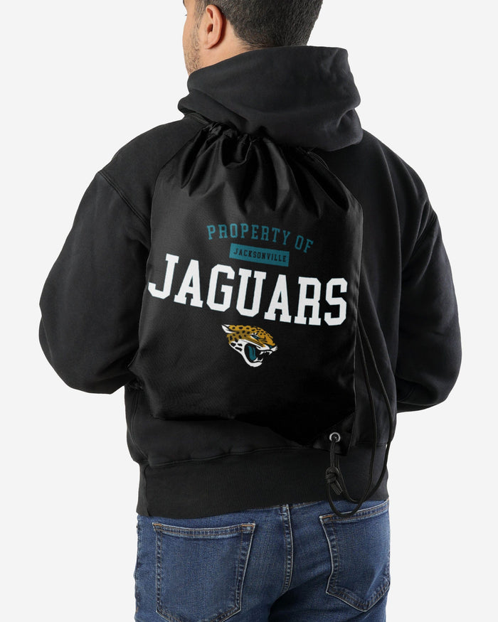 Jacksonville Jaguars Property Of Drawstring Backpack FOCO - FOCO.com