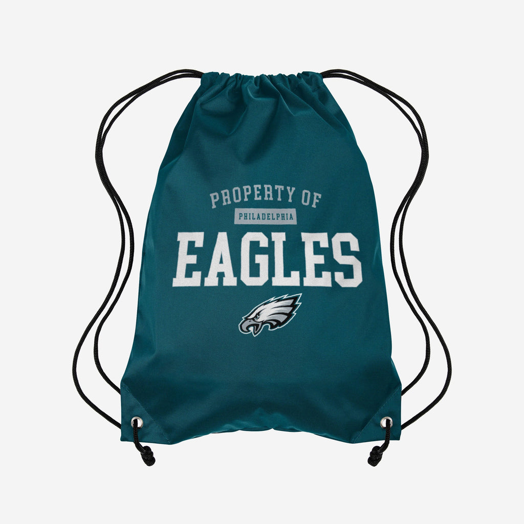 Philadelphia Eagles Property Of Drawstring Backpack FOCO - FOCO.com