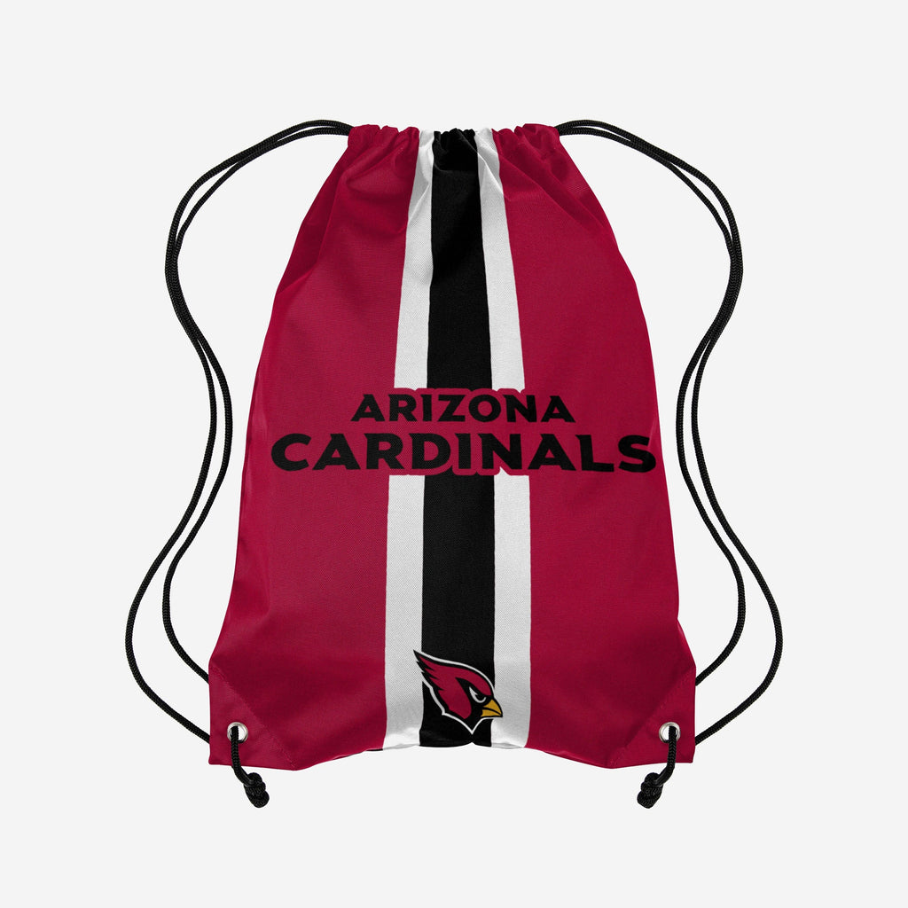 Arizona Cardinals Team Stripe Wordmark Drawstring Backpack FOCO - FOCO.com