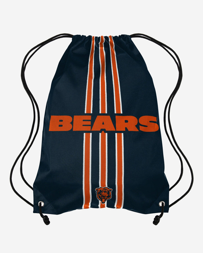 Chicago Bears Team Stripe Wordmark Drawstring Backpack FOCO - FOCO.com