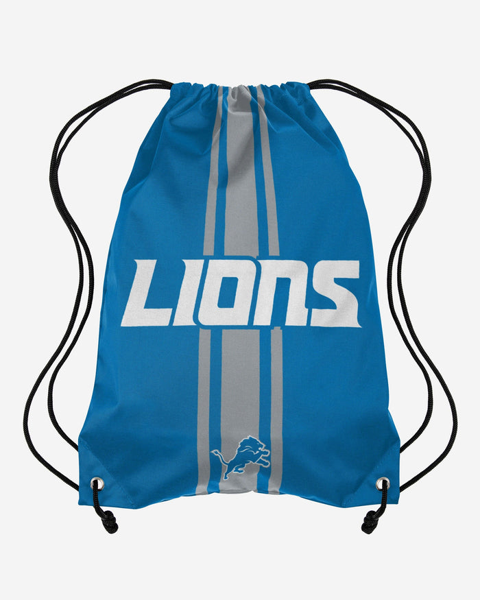 Detroit Lions Team Stripe Wordmark Drawstring Backpack FOCO - FOCO.com