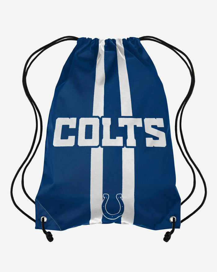 Indianapolis Colts Team Stripe Wordmark Drawstring Backpack FOCO - FOCO.com