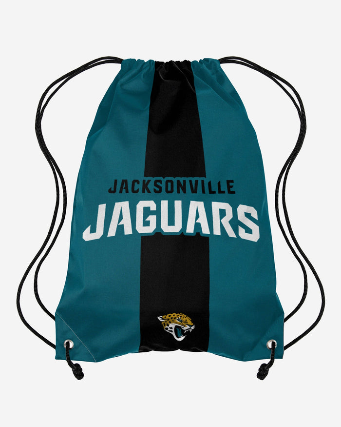 Jacksonville Jaguars Team Stripe Wordmark Drawstring Backpack FOCO - FOCO.com