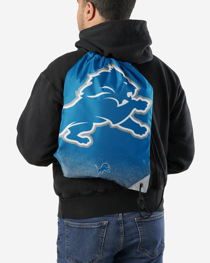 Detroit Lions Gradient Drawstring Backpack FOCO - FOCO.com