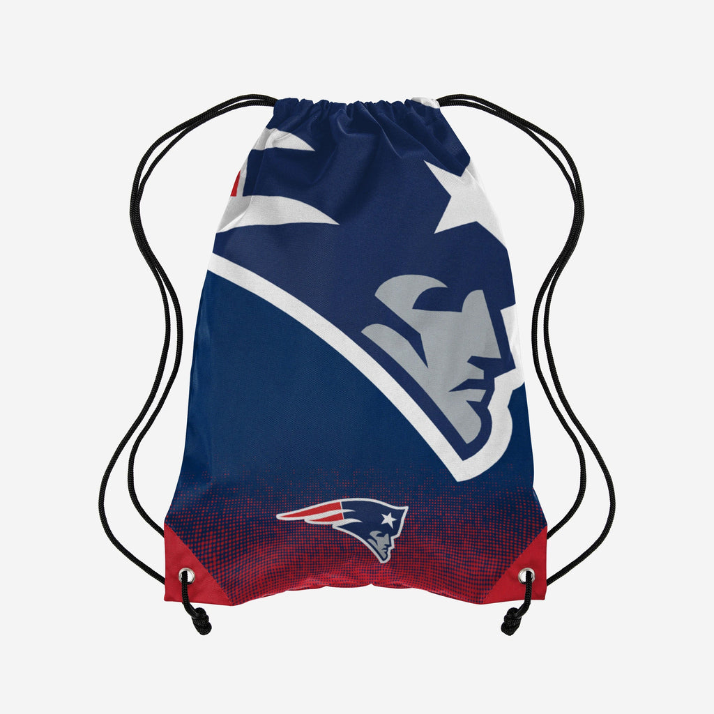 New England Patriots Gradient Drawstring Backpack FOCO - FOCO.com