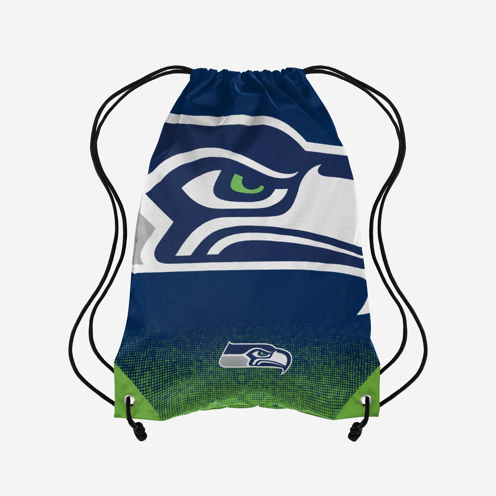 Seattle Seahawks Gradient Drawstring Backpack FOCO - FOCO.com
