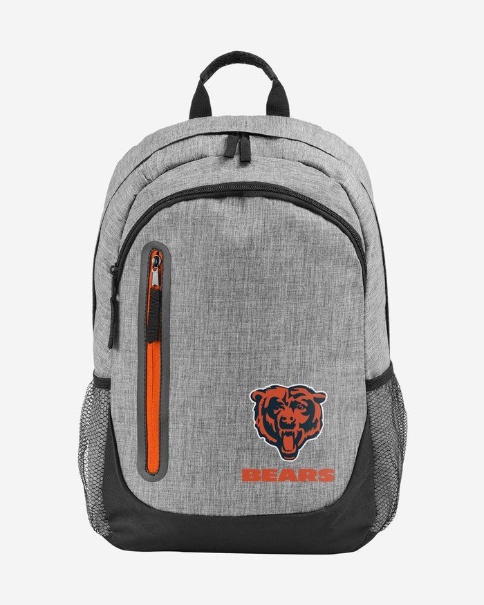 Chicago Bears Heather Grey Bold Color Backpack FOCO - FOCO.com