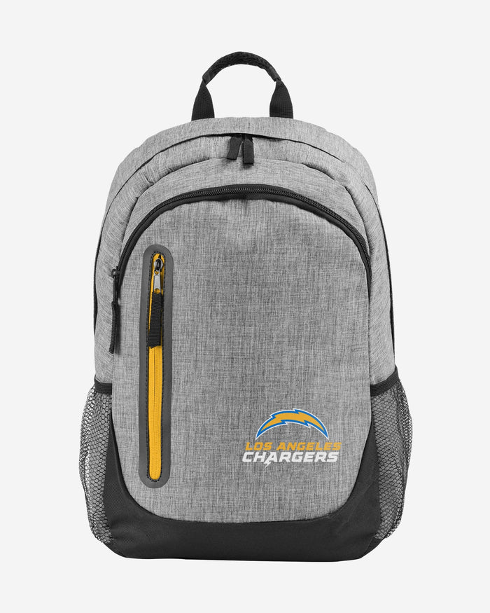 Los Angeles Chargers Heather Grey Bold Color Backpack FOCO - FOCO.com
