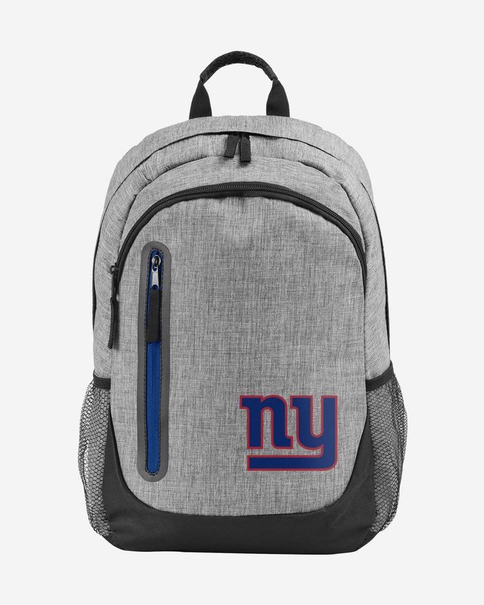 New York Giants Heather Grey Bold Color Backpack FOCO - FOCO.com