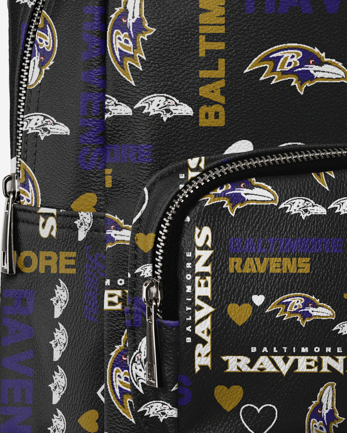Baltimore Ravens Logo Love Mini Backpack FOCO - FOCO.com