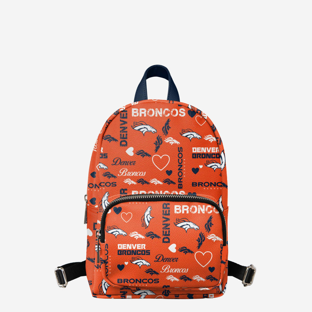 Denver Broncos Logo Love Mini Backpack FOCO - FOCO.com