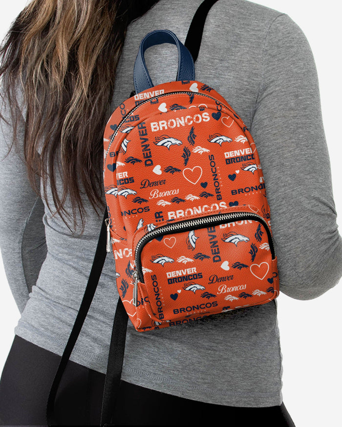 Denver Broncos Logo Love Mini Backpack FOCO - FOCO.com