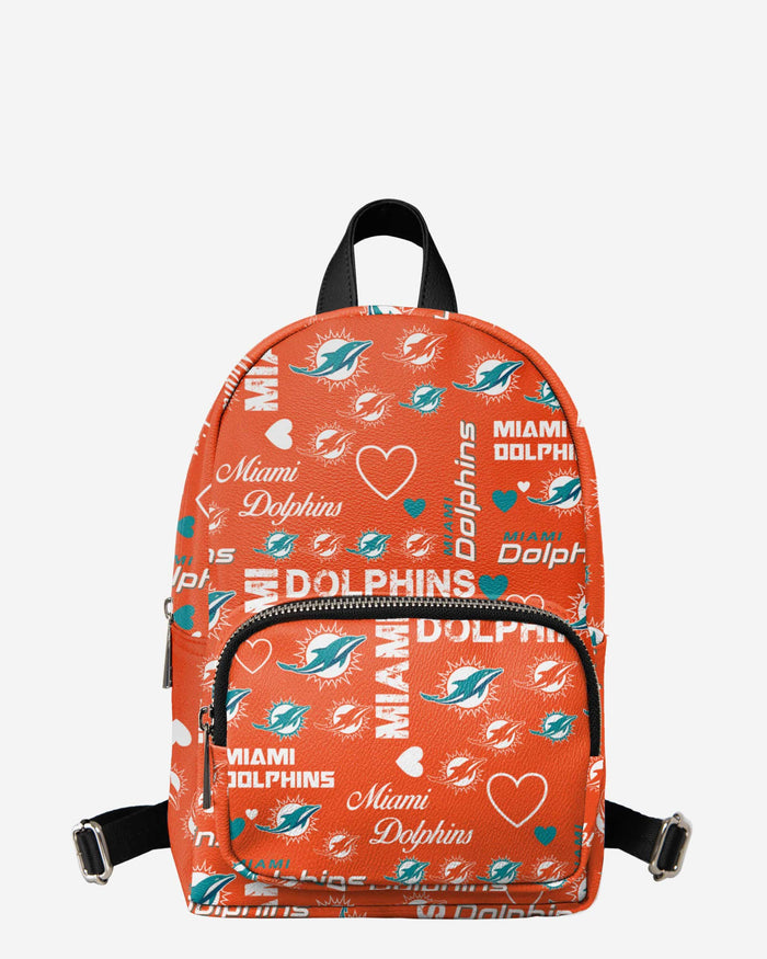 Miami Dolphins Logo Love Mini Backpack FOCO - FOCO.com