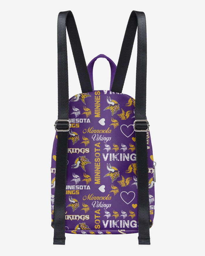 Minnesota Vikings Logo Love Mini Backpack FOCO - FOCO.com