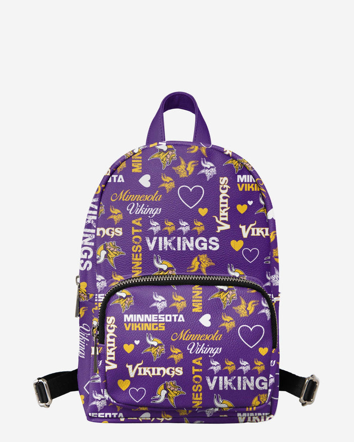 Minnesota Vikings Logo Love Mini Backpack FOCO - FOCO.com