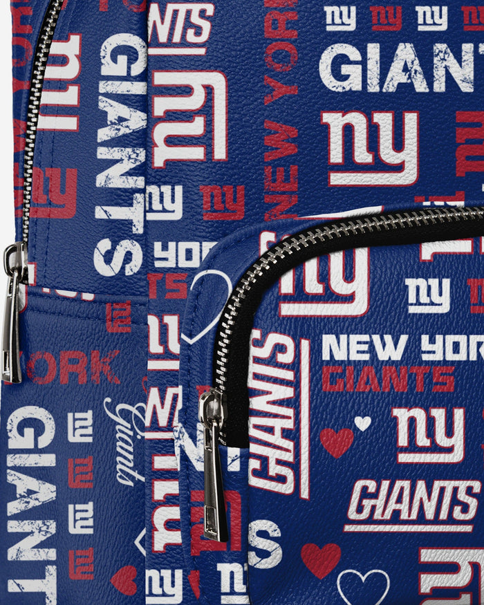 New York Giants Logo Love Mini Backpack FOCO - FOCO.com