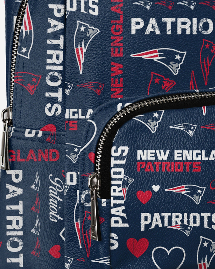 New England Patriots Logo Love Mini Backpack FOCO - FOCO.com