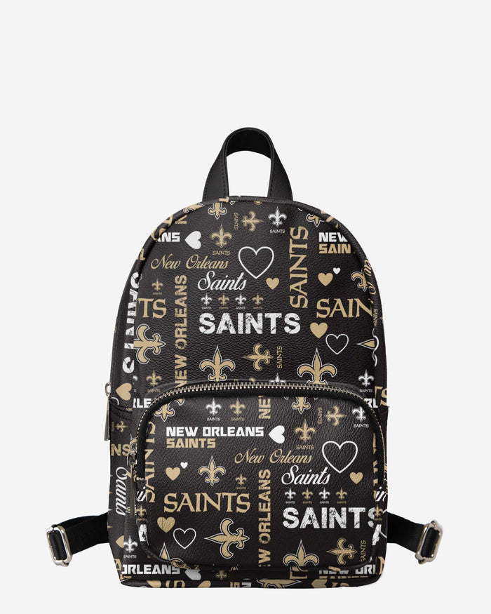 New Orleans Saints Logo Love Mini Backpack FOCO - FOCO.com