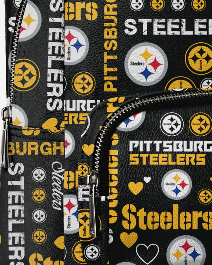 Pittsburgh Steelers Logo Love Mini Backpack FOCO - FOCO.com