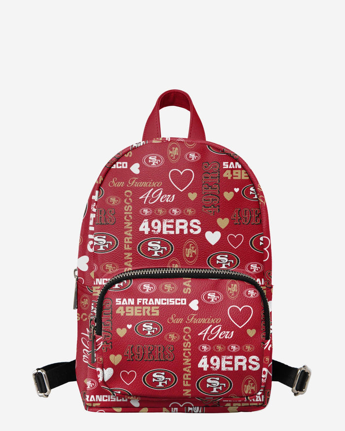 San Francisco 49ers Logo Love Mini Backpack FOCO - FOCO.com