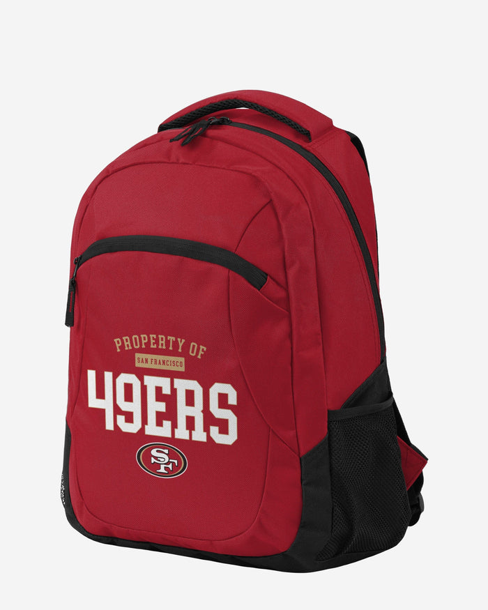 San Francisco 49ers Property Of Action Backpack FOCO - FOCO.com