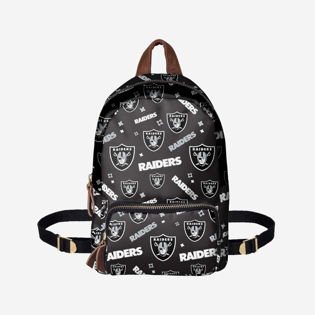 Las Vegas Raiders Repeat Print Printed Collection Mini Backpack FOCO - FOCO.com