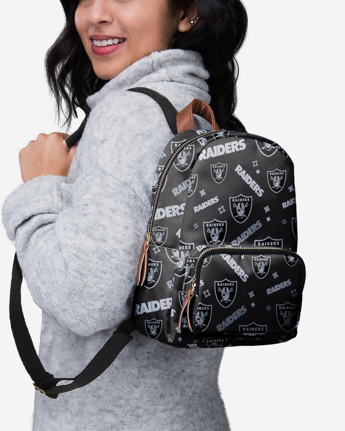 Las Vegas Raiders Repeat Print Printed Collection Mini Backpack FOCO - FOCO.com