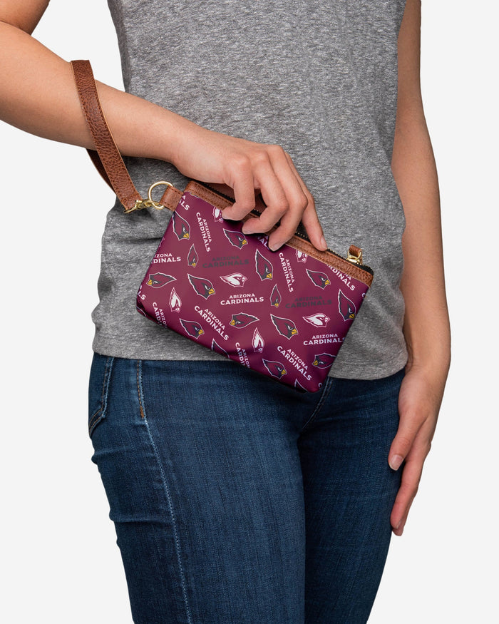 Arizona Cardinals Printed Collection Repeat Logo Wristlet FOCO - FOCO.com