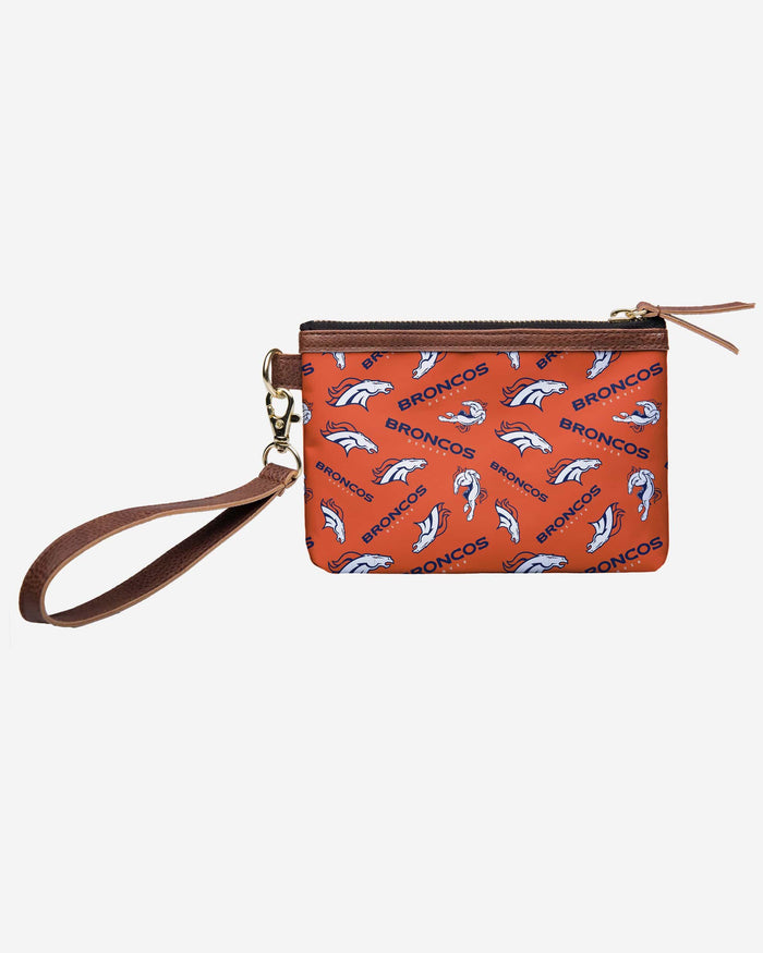 Denver Broncos Printed Collection Repeat Logo Wristlet FOCO - FOCO.com