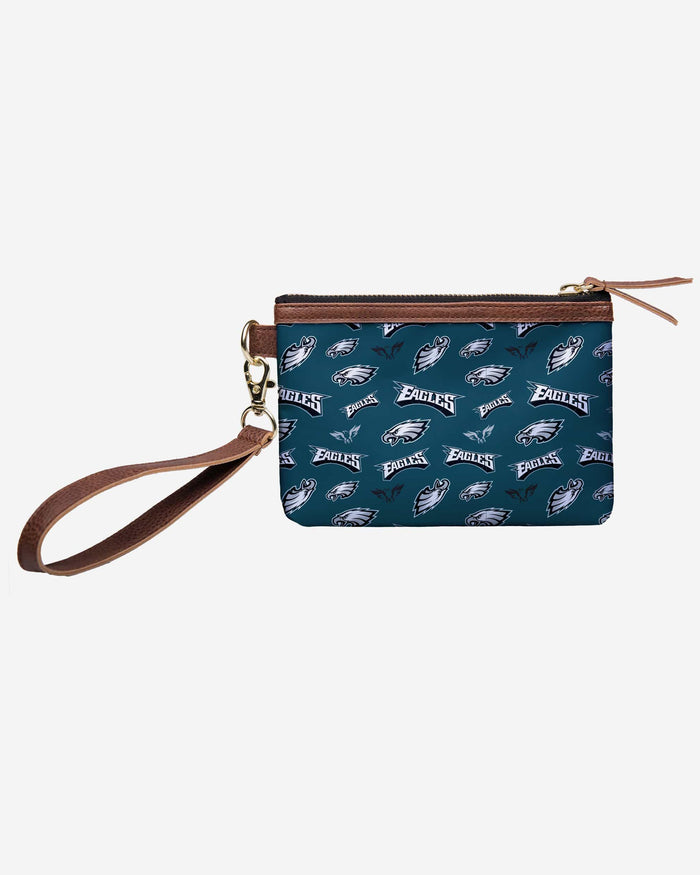 Philadelphia Eagles Printed Collection Repeat Logo Wristlet FOCO - FOCO.com