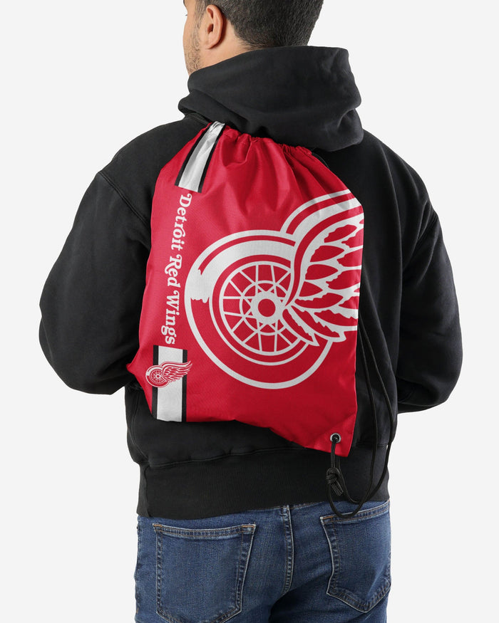 Detroit Red Wings Big Logo Drawstring Backpack FOCO - FOCO.com
