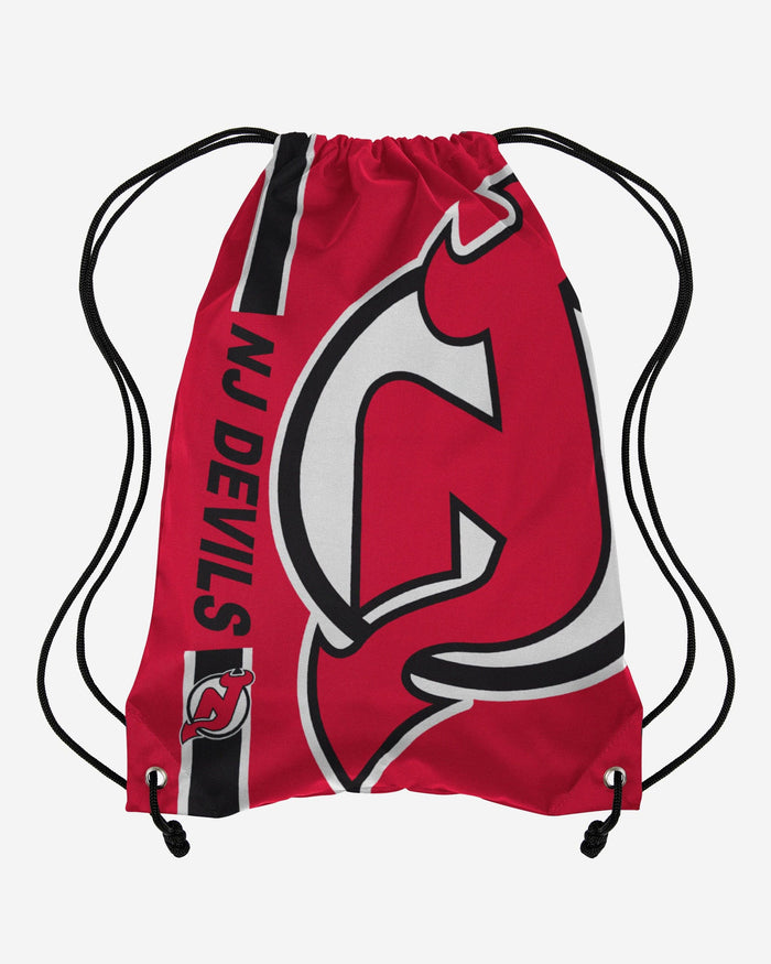 New Jersey Devils Big Logo Drawstring Backpack FOCO - FOCO.com