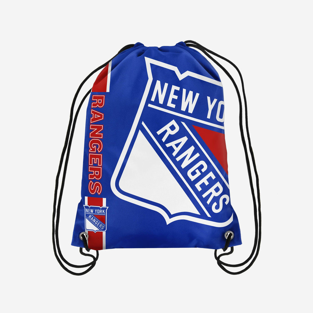 New York Rangers Big Logo Drawstring Backpack FOCO - FOCO.com