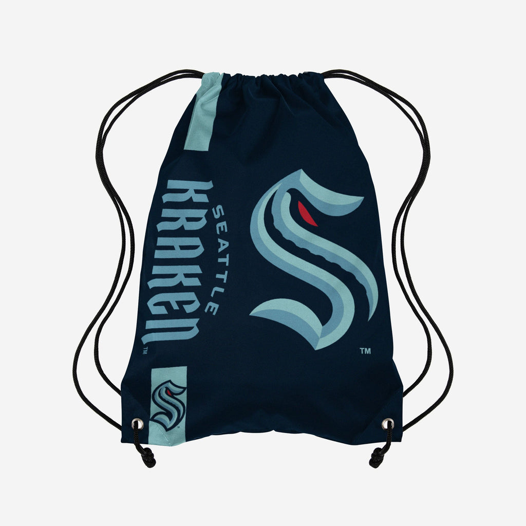 Seattle Kraken Big Logo Drawstring Backpack FOCO - FOCO.com