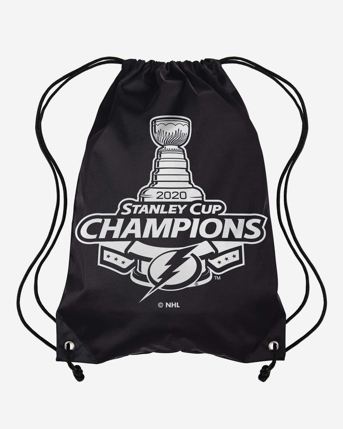 Tampa Bay Lightning 2020 Stanley Cup Champions Drawstring Backpack FOCO - FOCO.com