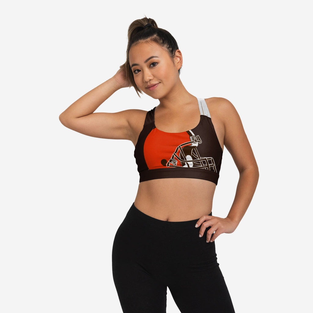 Cleveland Browns Womens Free Fan Sports Bra FOCO S - FOCO.com