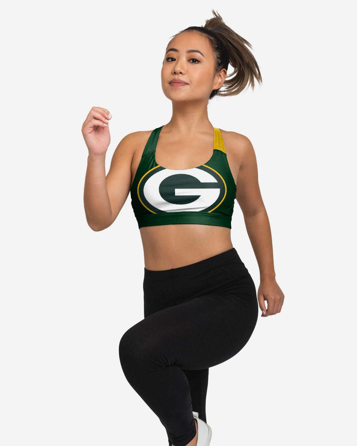 Green Bay Packers Womens Free Fan Sports Bra FOCO - FOCO.com