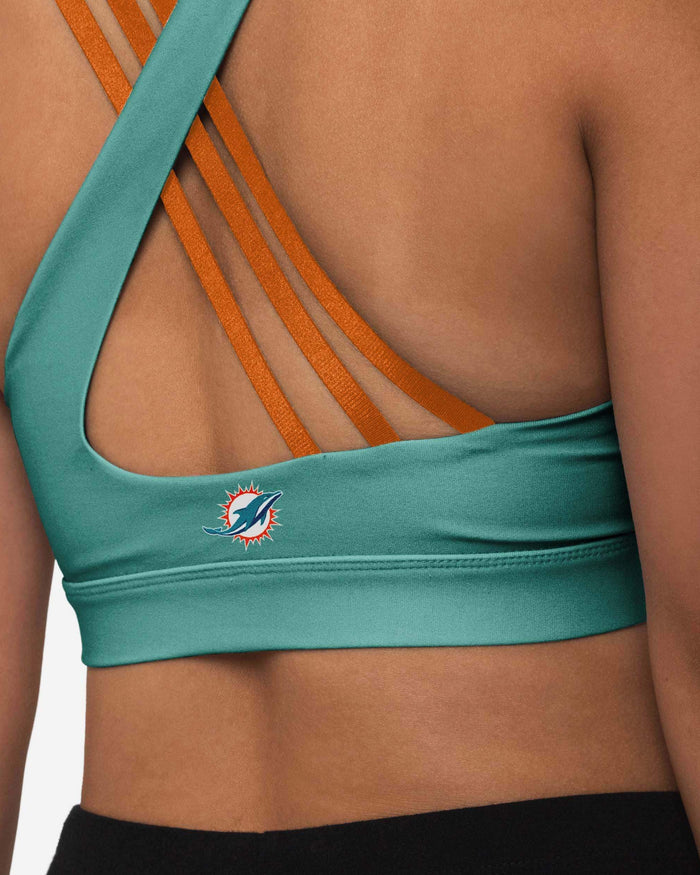 Miami Dolphins Womens Free Fan Sports Bra FOCO - FOCO.com