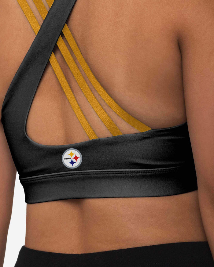 Pittsburgh Steelers Womens Free Fan Sports Bra FOCO - FOCO.com