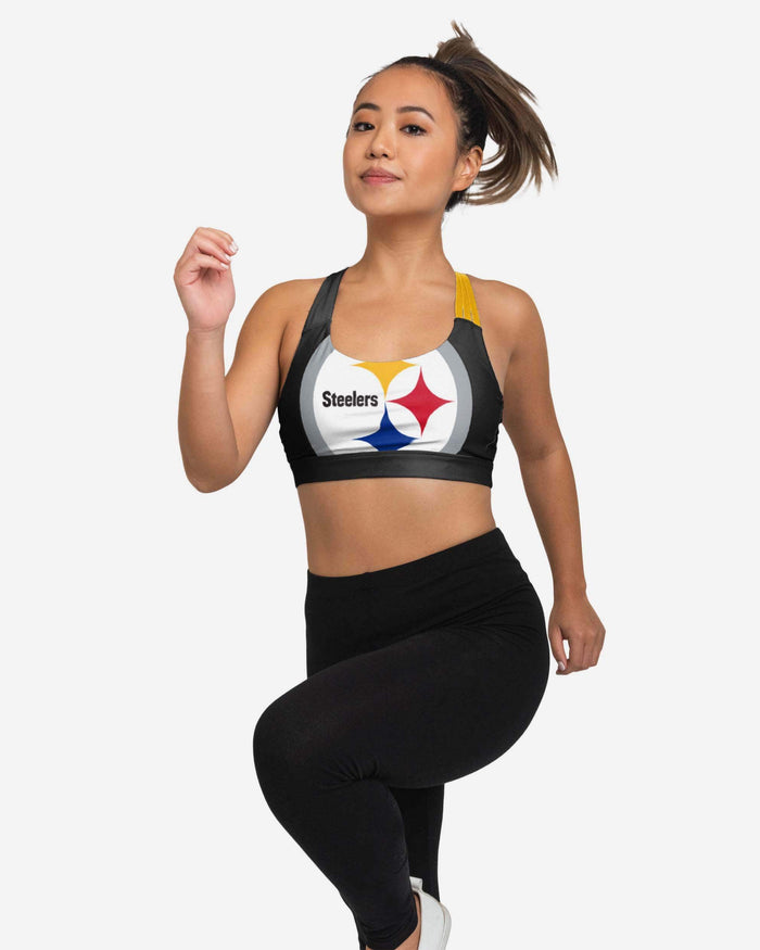 Pittsburgh Steelers Womens Free Fan Sports Bra FOCO - FOCO.com